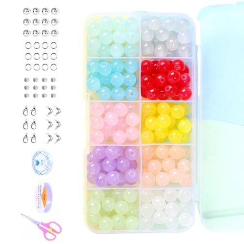 YIZITU 8mm Glasperlen Set Schmuckprojekte Schmuck Verzierungen Accessoires Lose Perlen Perfekt Für Armbänder Und Mehr Handwerk YIZITU 8mm Glasperlen Set Schmuckprojekte Schmuck Verzierungen Accessoires Lose Perlen Perfekt Für Armbänder Und Mehr Handwerk von YIZITU