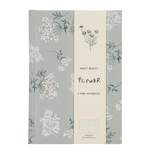 YIZITU A 5 Notizblöcke, Blumennotizbuch, Schreibwaren, Notizbücher, Tagebuch, Notizbuch, Hardcover, Reise-Notizblöcke für Schule, Büro von YIZITU