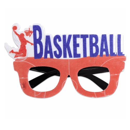 YIZITU Basketball-Brillenrahmen, lustige dekorative Brille, Foto-Requisiten, Basketballspiel, Brille für Sport-Motto-Partys von YIZITU