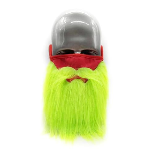 YIZITU Cosplay-Weihnachtsmannmütze, Bart-Handschuhe, Augenbraue für Erwachsene und Kinder, Unisex, bequem, rot, für Neujahr, Urlaub, Partyhut von YIZITU