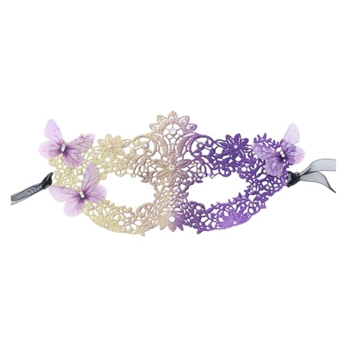 YIZITU Damen-Maskerade mit Strasssteinen, Abschlussball, Venezianerparty, halbes Gesicht, Spitze, Augenmaske YIZITU Damen-Maskerade mit Strasssteinen, Abschlussball, Venezianerparty, halbes Gesicht, Spitze, Augenmaske von YIZITU