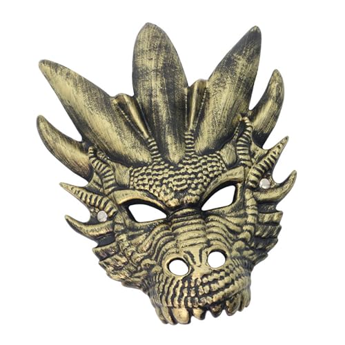 YIZITU Drachenkopf-Vollgesichts-Halloween-Tier-Maskerade-Dekoration für Damen und Herren, Halloween, Cosplay, Party von YIZITU