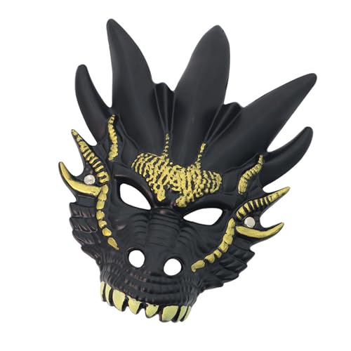 YIZITU Drachenkopf-Vollgesichts-Halloween-Tier-Maskerade-Dekoration für Damen und Herren, Halloween, Cosplay, Party von YIZITU