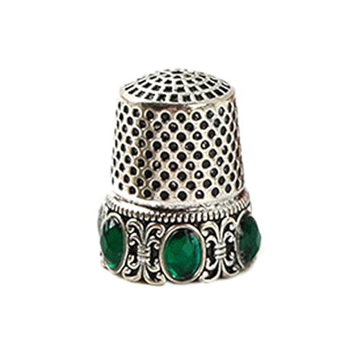 YIZITU Elegantes Metall-Nadeletui zum Nähen von Fingerhut, Ringen, Nähwerkzeug, Ahle, Werkzeug für Bastelliebhaber, Vintage-Look, Aufbewahrungshalter, Vintage-Metall-Nadeletui von YIZITU