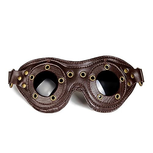 YIZITU Gothic-Brille mit Ösen, Vintage-Brille für Cosers, viktorianisches Industriealter von YIZITU