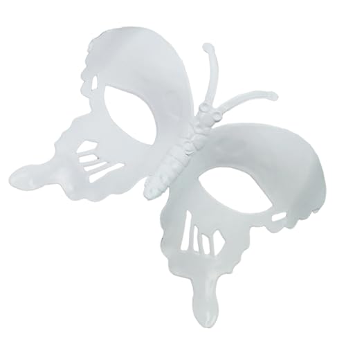 YIZITU Halloween Karneval Halbgesicht Schmetterling Karneval Maskerade Weiß Party YIZITU Halloween Karneval Halbgesicht Schmetterling Karneval Maskerade Weiß Party von YIZITU