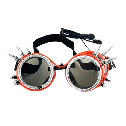 YIZITU LED-Brille, Vintage-Brille, Nieten, Cosplay-Brille für Damen und Herren, Halloween, Cosplay, Party YIZITU LED-Brille, Vintage-Brille, Nieten, Cosplay-Brille für Damen und Herren, Halloween, Cosplay, Party von YIZITU