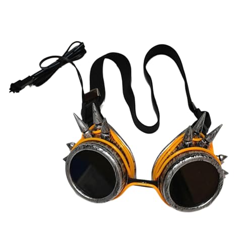 YIZITU LED-Brille, Vintage-Brille, Nieten, Cosplay-Brille für Damen und Herren, Halloween, Cosplay, Party YIZITU LED-Brille, Vintage-Brille, Nieten, Cosplay-Brille für Damen und Herren, Halloween, Cosplay, Party von YIZITU