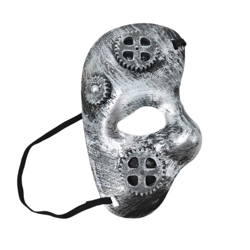 YIZITU Maskerade Half Face Party Sterevunk Karneval Venezianer Abschlussball für Halloween Cosplay von YIZITU