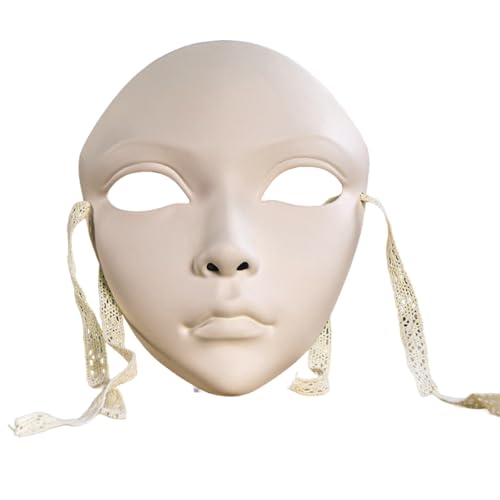 YIZITU Maskerade Handbemaltes Vollgesichts-Maskerade-Kostüm-Zubehör für Frauen, Bühnenspiel-Mottopartys YIZITU Maskerade Handbemaltes Vollgesichts-Maskerade-Kostüm-Zubehör für Frauen, Bühnenspiel-Mottopartys von YIZITU