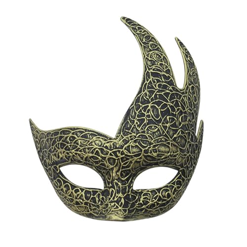 YIZITU Maskerade Venezianer-Party, Halloween-Kostüm, Karneval für Damen und Herren, halbes Gesicht von YIZITU