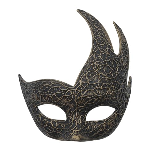 YIZITU Maskerade Venezianer-Party, Halloween-Kostüm, Karneval für Damen und Herren, halbes Gesicht von YIZITU