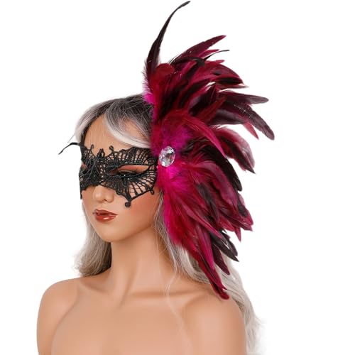 YIZITU Maskeraden für Damen, Karneval, Abschlussball, Venezianer, Halloween-Party, Fasching, Partyzubehör, Kostümzubehör-Set für Männer, Erwachsene, Frauen YIZITU Maskeraden für Damen, Karneval, Abschlussball, Venezianer, Halloween-Party, Fasching, Partyzubehör, Kostümzubehör-Set für Männer, Erwachsene, Frauen von YIZITU