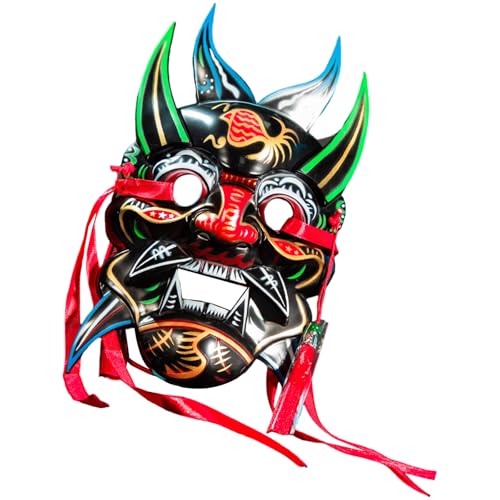 YIZITU Masquerade Painted Nuo Operas Cosplay Party Aesthetics Chinese Operas Full Face Women Men Masquerade von YIZITU