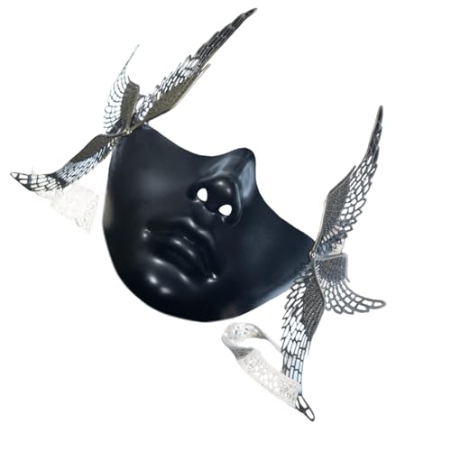 YIZITU Mechanisch mit Flügel-Maskerade, halbes Gesicht, Halloween, Cosplay, Zubehör für Damen und Herren, Maskerade, Cosplay YIZITU Mechanisch mit Flügel-Maskerade, halbes Gesicht, Halloween, Cosplay, Zubehör für Damen und Herren, Maskerade, Cosplay von YIZITU