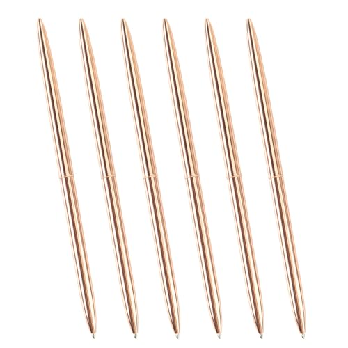 YIZITU Metall-Kugelschreiber mit Drehfunktion, langer Signierstift, zum Öffnen und Schließen, 6 Stück YIZITU Metall-Kugelschreiber mit Drehfunktion, langer Signierstift, zum Öffnen und Schließen, 6 Stück von YIZITU