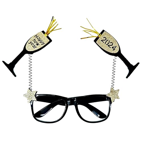 YIZITU Neue Jahr Brillen Neuheit Spaß Filz Dekorative Brille Cosplay Neujahr Party Dekor Gastgeschenk Zubehör für Kinder & Erwachsene YIZITU Neue Jahr Brillen Neuheit Spaß Filz Dekorative Brille Cosplay Neujahr Party Dekor Gastgeschenk Zubehör für Kinder & Erwachsene von YIZITU