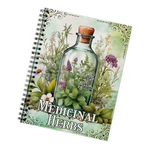 YIZITU Notizbuch mit Doppelspulenbindung, Kräuter-Notizbuch, Heilpflanzen, Notizbuch, Notizbuch, medizinisches Kräuterstudium, Notizbuch, 21 x 14 cm YIZITU Notizbuch mit Doppelspulenbindung, Kräuter-Notizbuch, Heilpflanzen, Notizbuch, Notizbuch, medizinisches Kräuterstudium, Notizbuch, 21 x 14 cm von YIZITU
