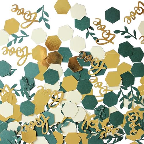 YIZITU Packung Von 100 Recycelten Papierblättern Konfetti Dekorationen Sicher Für Kinderpartys Und Heimveranstaltung Festival Accessoires Geburtstagsfeier Blatt Konfetti von YIZITU