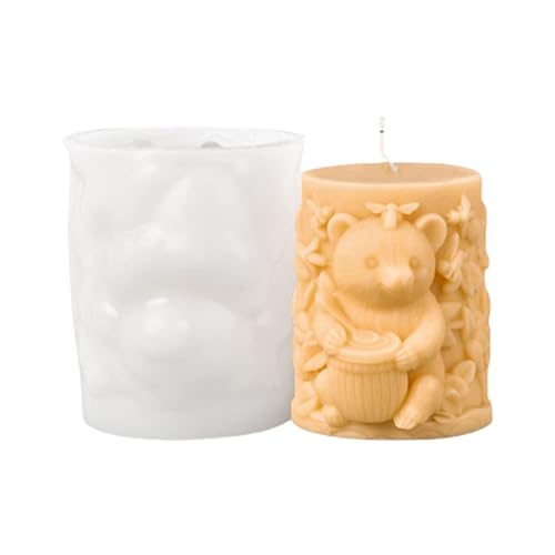 YIZITU Schöne Bärenformen, Gießformen, Silikon, Ornament, Pflaster, Cartoon-Tier, Epoxidharz, Gussteile, niedlicher Bär, Tier, Silikon-Bastelbedarf von YIZITU