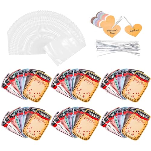 YIZITU Set mit 48 schönen Papiertüten für Schokolade und Süßigkeiten zum Valentinstag YIZITU Set mit 48 schönen Papiertüten für Schokolade und Süßigkeiten zum Valentinstag von YIZITU