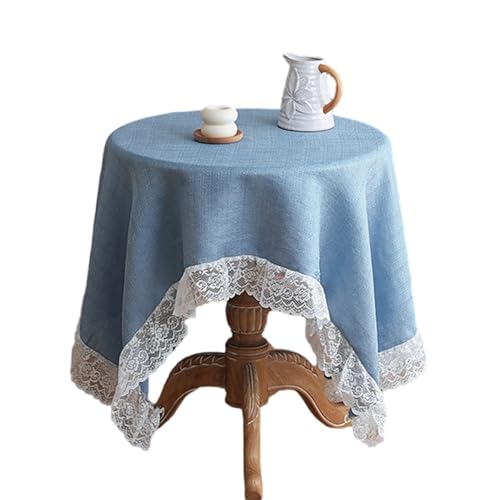 YIZITU Tischdecke aus Polyester mit Spitzenbesatz, atmungsaktiv und maschinenwaschbar, für Partys, Heimdekoration, Polyester-Spitzentischdecke YIZITU Tischdecke aus Polyester mit Spitzenbesatz, atmungsaktiv und maschinenwaschbar, für Partys, Heimdekoration, Polyester-Spitzentischdecke von YIZITU