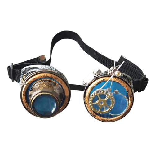 YIZITU Vintage-Brille mit Doppellupe für Damen und Herren, Halloween, Cosplay, Cosplay, Brille von YIZITU