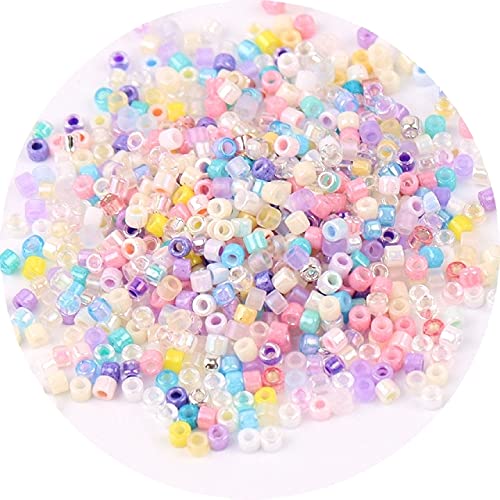 600Pcs 2mm Nachahmung Glasperlen 10/0 Gold Farbe Böhmen Stil Metallic Glanz Perle Für DIY Schmuck Machen Armband Ohrring-Mix Macaroon, China, 2mm 600pcs von YJBEAPT