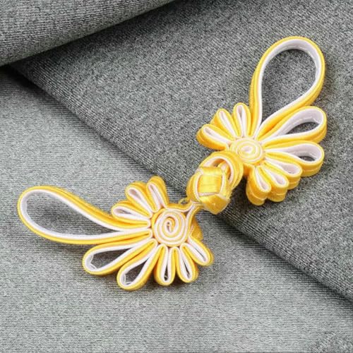 10 Paar Froschknöpfe, Stoffknöpfe mit chinesischem Knoten, für Tang-Anzug, Taschen, Einladungskarten, Dekoration, Nähzubehör, 14–10,5 x 3,3 cm 10 Paar Froschknöpfe, Stoffknöpfe mit chinesischem Knoten, für Tang-Anzug, Taschen, Einladungskarten, Dekoration, Nähzubehör, 14–10,5 x 3,3 cm von YJMYZ