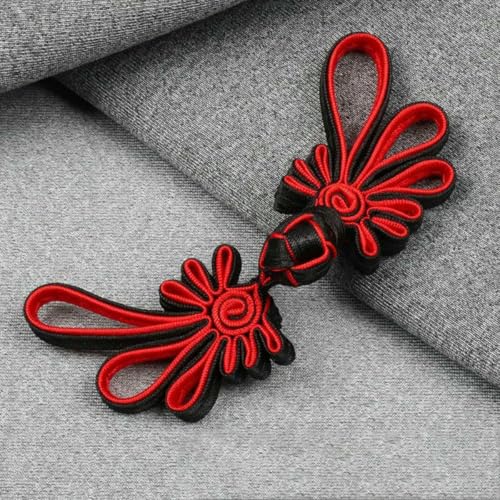 10 Paar Froschknöpfe, Stoffknöpfe mit chinesischem Knoten, für Tang-Anzug, Taschen, Einladungskarten, Dekoration, Nähzubehör, 17–10,5 x 3,3 cm 10 Paar Froschknöpfe, Stoffknöpfe mit chinesischem Knoten, für Tang-Anzug, Taschen, Einladungskarten, Dekoration, Nähzubehör, 17–10,5 x 3,3 cm von YJMYZ