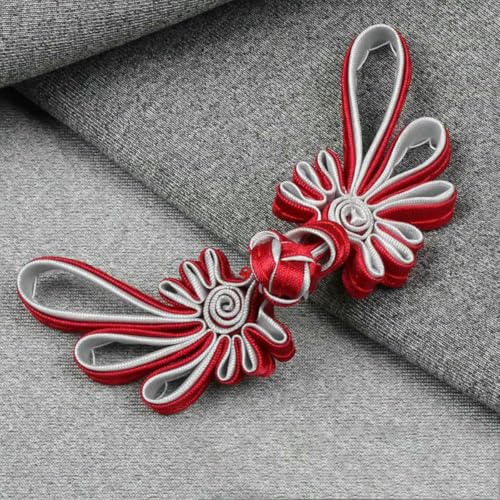 10 Paar Froschknöpfe, Stoffknöpfe mit chinesischem Knoten, für Tang-Anzug, Taschen, Einladungskarten, Dekoration, Nähzubehör, 27 x 10,5 x 3,3 cm 10 Paar Froschknöpfe, Stoffknöpfe mit chinesischem Knoten, für Tang-Anzug, Taschen, Einladungskarten, Dekoration, Nähzubehör, 27 x 10,5 x 3,3 cm von YJMYZ