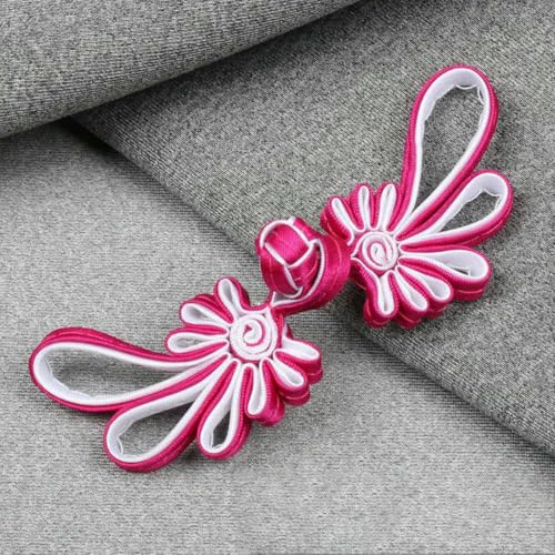 10 Paar Froschknöpfe, Stoffknöpfe mit chinesischem Knoten, für Tang-Anzug, Taschen, Einladungskarten, Dekoration, Nähzubehör, 3–10,5 x 3,3 cm 10 Paar Froschknöpfe, Stoffknöpfe mit chinesischem Knoten, für Tang-Anzug, Taschen, Einladungskarten, Dekoration, Nähzubehör, 3–10,5 x 3,3 cm von YJMYZ