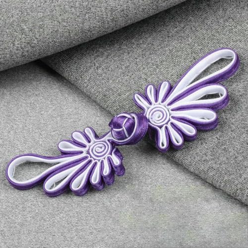 10 Paar Froschknöpfe, Stoffknöpfe mit chinesischem Knoten, für Tang-Anzug, Taschen, Einladungskarten, Dekoration, Nähzubehör, 6–10,5 x 3,3 cm 10 Paar Froschknöpfe, Stoffknöpfe mit chinesischem Knoten, für Tang-Anzug, Taschen, Einladungskarten, Dekoration, Nähzubehör, 6–10,5 x 3,3 cm von YJMYZ