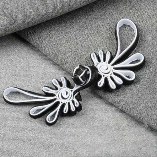 10 Paar Froschknöpfe, Stoffknöpfe mit chinesischem Knoten, für Tang-Anzug, Taschen, Einladungskarten, Dekoration, Nähzubehör, 7–10,5 x 3,3 cm 10 Paar Froschknöpfe, Stoffknöpfe mit chinesischem Knoten, für Tang-Anzug, Taschen, Einladungskarten, Dekoration, Nähzubehör, 7–10,5 x 3,3 cm von YJMYZ
