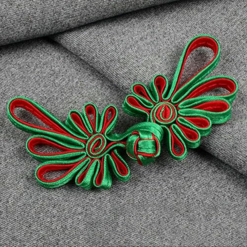 10 Paar Froschknöpfe, Stoffknöpfe mit chinesischem Knoten, für Tang-Anzug, Taschen, Einladungskarten, Dekoration, Nähzubehör, Sup.-33-10,5 x 3,3 cm 10 Paar Froschknöpfe, Stoffknöpfe mit chinesischem Knoten, für Tang-Anzug, Taschen, Einladungskarten, Dekoration, Nähzubehör, Sup.-33-10,5 x 3,3 cm von YJMYZ
