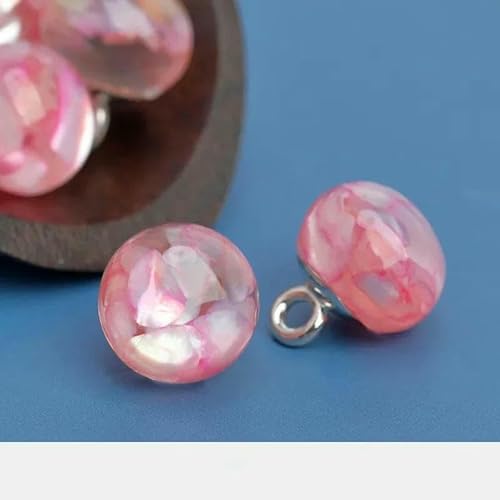 10 Stück runde Harzknöpfe, bunte Pailletten, 10 mm, klein, schön, runde Schaftknöpfe, Cheongsam-Zubehör, Rosarot, 10 mm 10 Stück runde Harzknöpfe, bunte Pailletten, 10 mm, klein, schön, runde Schaftknöpfe, Cheongsam-Zubehör, Rosarot, 10 mm von YJMYZ