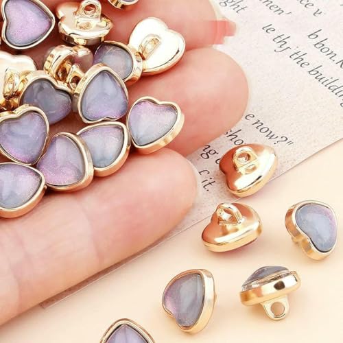 10 mm Metallknöpfe für Hemden, exquisite bunte Perlglanzknöpfe, kleine Knöpfe für Kleidung, Strickjacke, Karte, Scrapbooking, Nähzubehör, grau, 1 Stück von YJMYZ