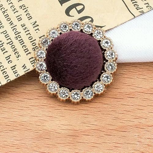 17–25 mm, goldfarbene, runde Stoffknöpfe aus Metall für Handarbeiten, Kleidung, Damen, Mantel, Anzug, Strickjacke, 6 Stück, Nähknopf, KD2029, schwarz, 21 mm, 6 17–25 mm, goldfarbene, runde Stoffknöpfe aus Metall für Handarbeiten, Kleidung, Damen, Mantel, Anzug, Strickjacke, 6 Stück, Nähknopf, KD2029, schwarz, 21 mm, 6 von YJMYZ