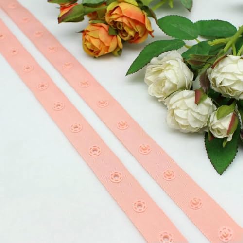 2/5 Yards/Los Harz-Druckknöpfe, runde Druckknöpfe, Druckknöpfe, Gürtelschnalle für Kleidung, Bänder, Kleidungsstücke, Zubehör-25-xueya-5 Yards von YJMYZ