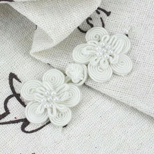 5 Paar chinesische Frosch-Verschlussknöpfe, Knotenverschluss, Nähen, handgefertigt, Blumenhandwerk, DIY, Cheongsam-Stoffknopf, 4–3 x 6,5 cm von YJMYZ