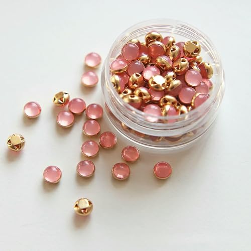 5 mm, 100 Stück, ultrakleine Puppenperlen-Miniknöpfe, Gürtelschnalle für DIY-Puppenkleidung, Hemden, Schuhe, Nähzubehör, Scrapbooking, 3 Pfirsichrosa 5 mm, 100 Stück, ultrakleine Puppenperlen-Miniknöpfe, Gürtelschnalle für DIY-Puppenkleidung, Hemden, Schuhe, Nähzubehör, Scrapbooking, 3 Pfirsichrosa von YJMYZ