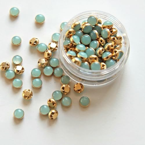 5 mm, 100 Stück, ultrakleine Puppenperlen-Miniknöpfe, Gürtelschnalle für DIY-Puppenkleidung, Hemden, Schuhe, Nähzubehör, Scrapbooking, 9 Blaugrün 5 mm, 100 Stück, ultrakleine Puppenperlen-Miniknöpfe, Gürtelschnalle für DIY-Puppenkleidung, Hemden, Schuhe, Nähzubehör, Scrapbooking, 9 Blaugrün von YJMYZ