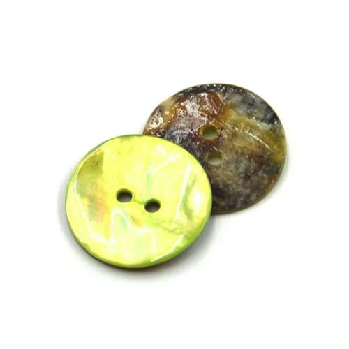 50 Stück bunte Muschelknöpfe, Druckknöpfe für Kleidung, dekorierte Knöpfe für Kunsthandwerk, Knöpfe für Babykleidung, Nähzubehör, Gelb, 12,5 mm 50 Stück bunte Muschelknöpfe, Druckknöpfe für Kleidung, dekorierte Knöpfe für Kunsthandwerk, Knöpfe für Babykleidung, Nähzubehör, Gelb, 12,5 mm von YJMYZ