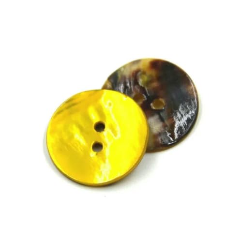 50 Stück bunte Muschelknöpfe, Druckknöpfe für Kleidung, dekorierte Knöpfe für Kunsthandwerk, Knöpfe für Babykleidung, Nähzubehör, Hellgelb, 15 mm 50 Stück bunte Muschelknöpfe, Druckknöpfe für Kleidung, dekorierte Knöpfe für Kunsthandwerk, Knöpfe für Babykleidung, Nähzubehör, Hellgelb, 15 mm von YJMYZ