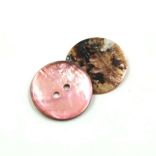50 Stück bunte Muschelknöpfe, Druckknöpfe für Kleidung, dekorierte Knöpfe für Kunsthandwerk, Knöpfe für Babykleidung, Nähzubehör, Pink, 15 mm 50 Stück bunte Muschelknöpfe, Druckknöpfe für Kleidung, dekorierte Knöpfe für Kunsthandwerk, Knöpfe für Babykleidung, Nähzubehör, Pink, 15 mm von YJMYZ