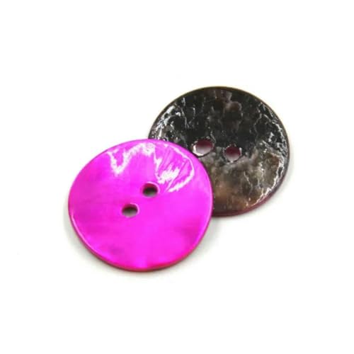 50 Stück bunte Muschelknöpfe, Druckknöpfe für Kleidung, dekorierte Knöpfe für Kunstwaren, Knöpfe für Babykleidung, Nähzubehör, Rosarot, 15 mm 50 Stück bunte Muschelknöpfe, Druckknöpfe für Kleidung, dekorierte Knöpfe für Kunstwaren, Knöpfe für Babykleidung, Nähzubehör, Rosarot, 15 mm von YJMYZ