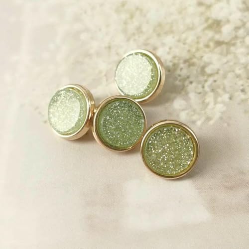 Kleine Metallknöpfe für Kinderkleidung zum Nähen von Hemden, Dekorationen, Handarbeiten, glänzende Materialien, Nähzubehör, Knöpfe, 5 Stück, Grün, 11,5 mm, 5 Stück Kleine Metallknöpfe für Kinderkleidung zum Nähen von Hemden, Dekorationen, Handarbeiten, glänzende Materialien, Nähzubehör, Knöpfe, 5 Stück, Grün, 11,5 mm, 5 Stück von YJMYZ
