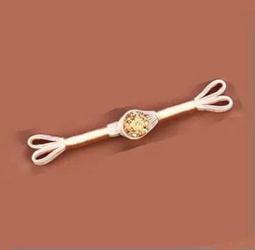Paar chinesische Knotenknöpfe Verschluss für Cheongsam Tang-Anzug Retro-Streifenknöpfe für Kragen Dekorativer handgefertigter Stoffknopf-H Paar chinesische Knotenknöpfe Verschluss für Cheongsam Tang-Anzug Retro-Streifenknöpfe für Kragen Dekorativer handgefertigter Stoffknopf-H von YJMYZ