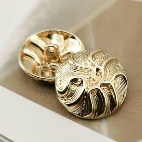 Simple Line Sense Goldfarbene Metallknöpfe für Kleidung, Mäntel, Hemden, Nähzubehör, Nähknöpfe, DIY-Handarbeiten, Verschlüsse, Neu, 1–15 mm, 6 Stück Simple Line Sense Goldfarbene Metallknöpfe für Kleidung, Mäntel, Hemden, Nähzubehör, Nähknöpfe, DIY-Handarbeiten, Verschlüsse, Neu, 1–15 mm, 6 Stück von YJMYZ