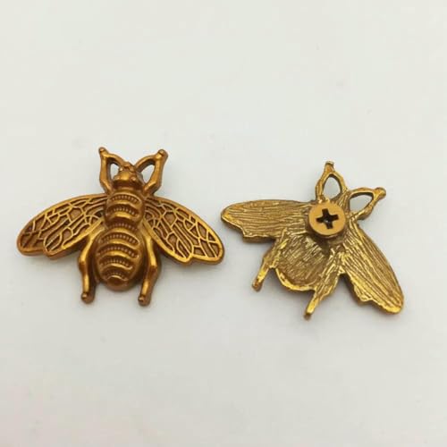 Stück Metall-Bienenknöpfe, Nieten, Spikes, Antik-Gold, modische Schraube für Lederhandwerk, Taschen, Schuhe, DIY, Nähzubehör, dekoriert, Antik-Messing Stück Metall-Bienenknöpfe, Nieten, Spikes, Antik-Gold, modische Schraube für Lederhandwerk, Taschen, Schuhe, DIY, Nähzubehör, dekoriert, Antik-Messing von YJMYZ